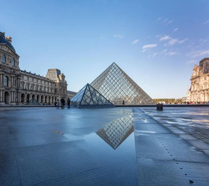 Pyramid and Cour Napoleon